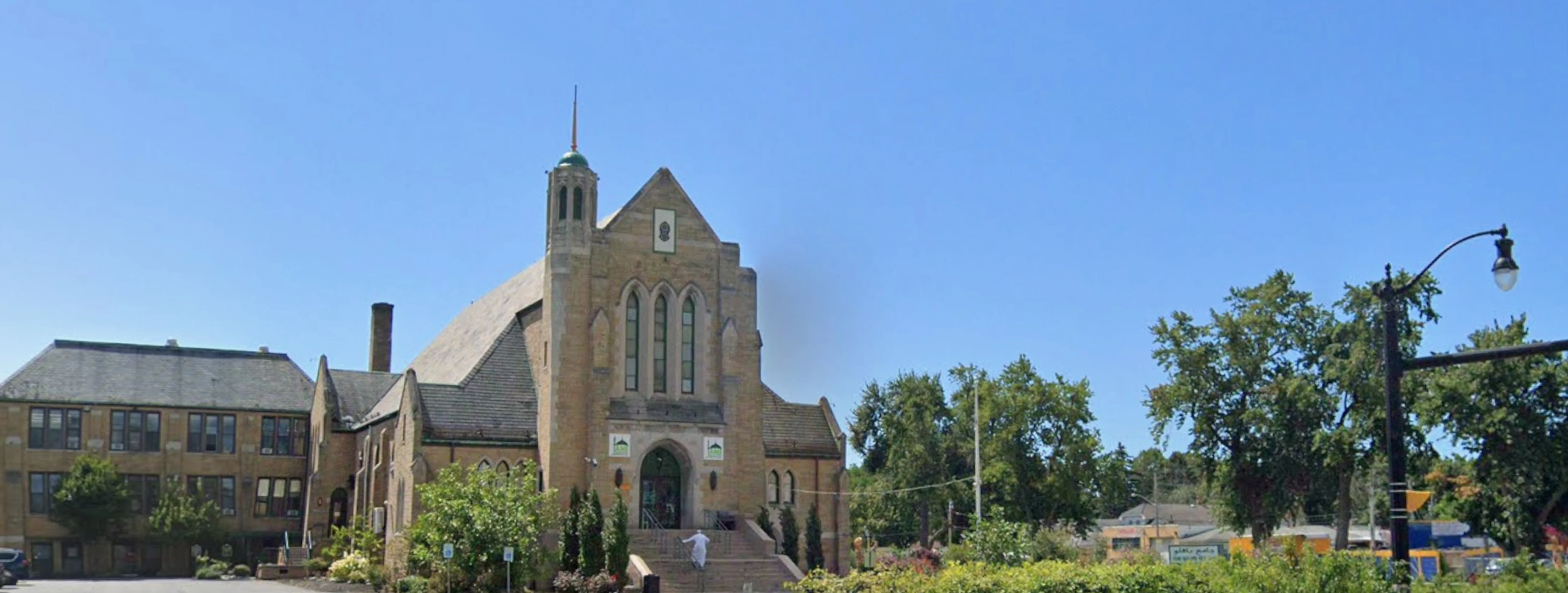 Exterior view of Jami Masjid Buffalo Buffalo building